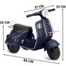 Lambreta Italia Eletrica 6V Moto Motinho Triciclo Criança Infantil ANDA Sozinha Motorizada Eletronic - 2