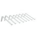 Ver imagem 1 de Kit 8 peças Suporte cantoneira Invertida - Mod. 2 "S" p/ prateleira de 10cm - Branca