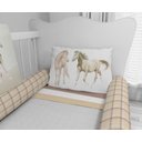 Ver imagem 3 de Kit Berço Enxoval de Bebê Cavalos Fazenda - Kt550