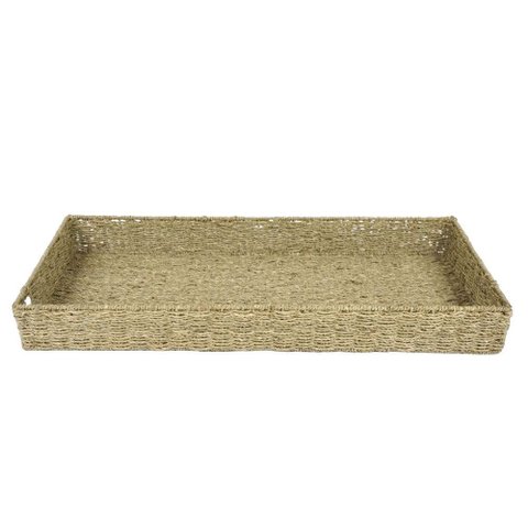 Bandeja Decorativa em Fibra Natural 60cm 16697-pl