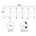 Ver imagem 3 de Cercado Max Portátil 75 cm 5 módulos- Branco Açomix