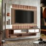 Painel para TV 75 Polegadas com Espelho 210cm Canadá Sépia/Nogueira Cadiz - New Haus - 2