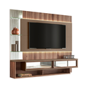 Ver imagem 1 de Painel para TV 75 Polegadas com Espelho 210cm Canadá Sépia/Nogueira Cadiz - New Haus