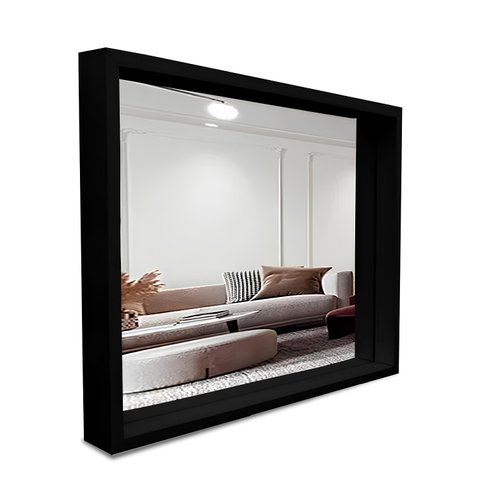 Espelho Decorativo com Moldura Moderna Tacolado Preta 30 X 40cm
