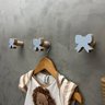 3 Ganchos de Parede Laço Infantil Decoração Delicado Bebê:azul - 2