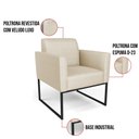 Ver imagem 6 de Poltrona Base Industrial Preto Marisa Veludo Luxo D03 - D’Rossi