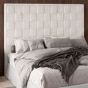 Ver imagem 1 de Cabeceira para Cama Box Queen 160cm Arquelis Bouclé Off White - Sallar Home