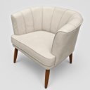 Ver imagem 6 de Poltrona Decorativa para Recepção Pés de Madeira Natural Tecido Veludo Premium Suporta 120kg
