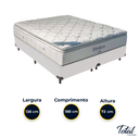 Ver imagem 3 de Cama Box Bipartido Casal Branco e Colchão Freedom Molas Ensacadas Ortobom