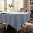 Ver mais imagens de Toalha de Mesa Viena 8 Lugares Algodão 1,40 x 2,50 m Azul Santa Sofia