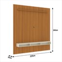 Ver imagem 2 de Painel Ripado para Tv até 75 Polegadas Intense com Nicho 229cm