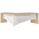 Ver imagem 1 de Mesa para Escritório em L Direito 200x180cm Atria Executiva A02 Carvalho Branco - Lyam Decor