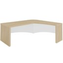 Ver imagem 7 de Mesa para Escritório em L Direito 200x180cm Atria Executiva A02 Carvalho Branco - Lyam Decor