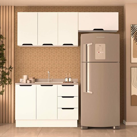 Armário de Cozinha Modulada Completa 3 Peças 200cm sem Tampo 250057 Meena Politorno Móveis