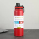 Ver imagem 2 de Garrafa Térmica Inox 800ml com Tampa:vermelho