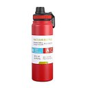 Ver imagem 1 de Garrafa Térmica Inox 800ml com Tampa:vermelho