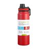 Garrafa Térmica Inox 800ml com Tampa:vermelho - 1