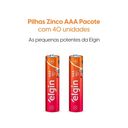 Ver imagem 3 de Pilha Zinco Aaa Tubo 40 Unidades Elgin R03