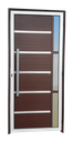 Ver imagem 1 de Porta Alumínio Lambril Miraggio c/Puxador e.Mix Corten 90 Brimak