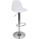 Ver imagem 2 de Conjunto 2 Banquetas Joly Eames Base Giratória Cromada Movescan Branca Branca