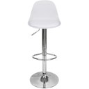 Ver imagem 3 de Conjunto 2 Banquetas Joly Eames Base Giratória Cromada Movescan Branca Branca