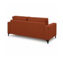 Ver imagem 4 de Sofá Sala de Estar Marselha 230cm 3 Lugares Pés em Metal Bouclê Terracota M1 - Monari Design