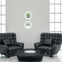 Ver imagem 2 de Suporte de Plantas Hexagonal Duplo Pequeno Branco Ice