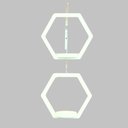 Ver imagem 3 de Suporte de Plantas Hexagonal Duplo Pequeno Branco Ice