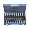 Jogo de Chaves Soquetes Tork Hexalobular de T20 À T60 Encaixe 1/2" com 18 Peças - Gedore 024797 - 1