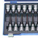 Ver imagem 2 de Jogo de Chaves Soquetes Tork Hexalobular de T20 À T60 Encaixe 1/2" com 18 Peças - Gedore 024797