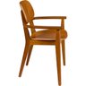 Cadeira de Madeira Tramontina London em Tauarí Amêndoa com Braços - 3
