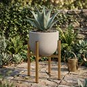 Ver imagem 6 de Suporte para Vasos de Plantas com Cachepot em Metal Desmontável 40cm Dourado