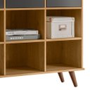 Ver imagem 7 de Nicho Organizador Retrô 3 Gavetas Freijó/preto - Qmovi