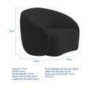 Ver imagem 3 de Kit Divã Recamier Orgânico França 160cm Lado Direito e Poltrona Amore Bouclé