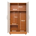 Ver imagem 7 de Armário Multiuso para Áreas Externas Porta Produtos de Limpeza e Vassouras:off White