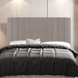 Kit Cabeceira e Baú Cama Box Queen Size Grace 160cm Suede Bege - Desk Design - 2