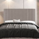 Ver imagem 2 de Kit Cabeceira e Baú Cama Box Queen Size Grace 160cm Suede Bege - Desk Design