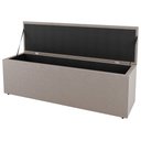 Ver imagem 3 de Kit Cabeceira e Baú Cama Box Queen Size Grace 160cm Suede Bege - Desk Design