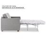 Sofá-Cama Herval Casal Elastic, 3 Lugares, Linho Grafite - 7