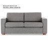 Sofá-Cama Herval Casal Elastic, 3 Lugares, Linho Grafite - 4
