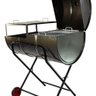 Churrasqueira Meio Bafo Meio Grill 200l Grelha,suporte Rodas - 2