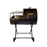 Churrasqueira Meio Bafo Meio Grill 200l Grelha,suporte Rodas - 1