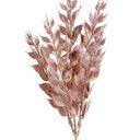 Ver imagem 2 de Jogo 3 Galhos Pick Natal Multi Folhas Rosê Gold Fosco 28cm - Magizi