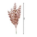 Ver imagem 3 de Jogo 3 Galhos Pick Natal Multi Folhas Rosê Gold Fosco 28cm - Magizi