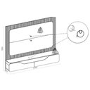 Ver imagem 3 de Rack Bancada C/ Painel P/ Tv até 70 Polegadas Treviso Ripado 100% Mdf Led 210x180cm Bali/cedro - Dj