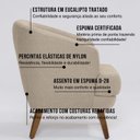 Ver mais imagens de Poltrona para Sala de Estar Pés em Madeira Tamara