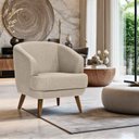 Ver imagem 1 de Poltrona para Sala de Estar Pés em Madeira Tamara