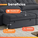 Ver imagem 5 de Sofá Retrátil e Reclinável 4 Lugares 2,50m Monique