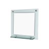 ESPELHO PARA BANHEIRO COM PRATELEIRA 40CM BRANCO - 2