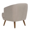 Ver imagem 5 de Poltrona Dekorien Tamara Linho Aveia Decoração Alto Acabamento